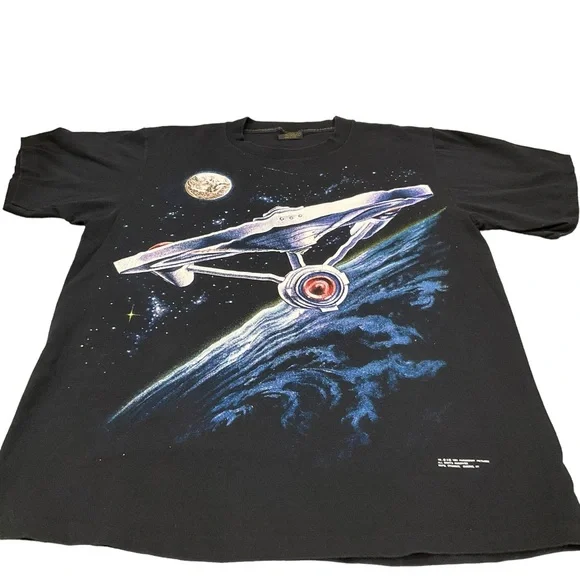 Vintage Changes Star Trek USS Enterprise Spaceship T-Shirt Trekkie 90’s … - Picture 5 of 16